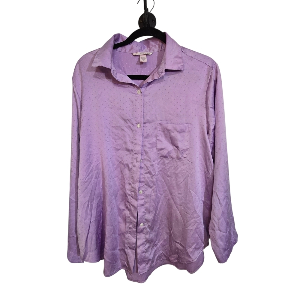 Victoria Secret  Purple Satin Pj Set